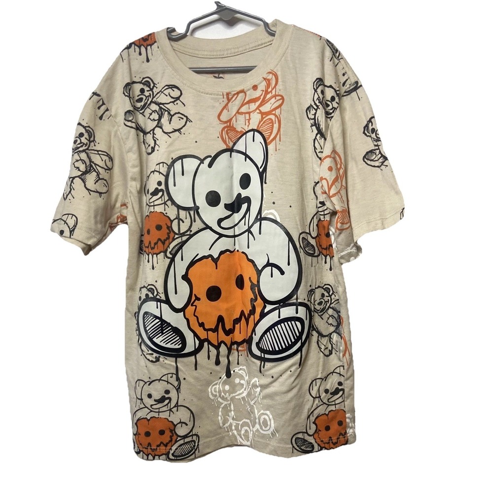 Vibes‎ T Shirt Youth large 14/16  Short Sleeve Graphic Bear